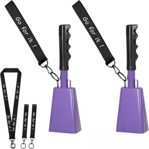 핸들이 달린 10인치 카벨 스포츠 이벤트용 응원벨 소음 발생기 - 축구 경기장 차임 타악기 호출 벨 알람