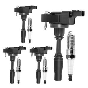 [미국배송] 이그니션 코일 팩 및 이리듐 스파크 플러그 세트는 쉐보레 콜로라도 2015-2022/임팔라 2014-2019/말리부/블레이저 & GMC 캐니언 2015-2022/아카디아 앤 뷰익 엔비전 2017-2020 캐딜락 ATS 2.5L와 호환됩