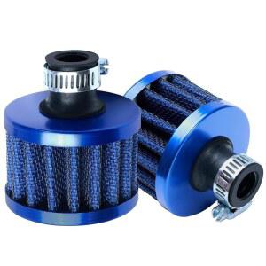 Tongze 12mm 공기 필터 프레데터 212cc 196cc 콜먼 바하 모터사이클 ATV 미니 자전거 고 카트 파란색 2개 를 위한 이중 스크린이 있는 고유량 브리더 냉기 흡입