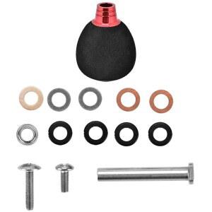 VGEBY 낚시 릴 손잡이 교체, 회전 손잡이, 빨간색, 금색, 총, 소금물 양면, EVA 및 합금 강철 소재