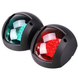 하이웬 보트 내비게이션 라이트 LED 마린 사이드 보우 방수 주행등 해양 요트 포지션 레드 그린 주차 램프 블랙