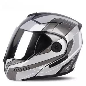 오토바이 헬멧 유니 레이싱 모토바이커 플립 업 헬멧 모듈러 듀얼 렌즈 풀 페이스 남성 여성 Casco De Moto