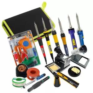 메카솔루션 실납 납땜 전기 인두 인두기 세트 MC-S01/납땜기/땜납/용품