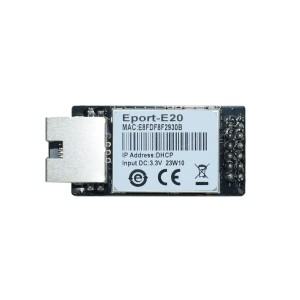 Eport-E20 네트워크 서버 포트 TTL 직렬-이더넷 내장 모듈 IOT 장치 지원 DHCP TCP IP 텔넷 모드버스 3.3v