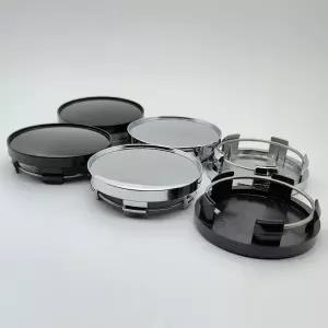 자동차휠캡 4개/세트 58mm 로고 스티커 자동차 휠 센터 캡 허브캡 방진 커버 교체 부품 액세서리