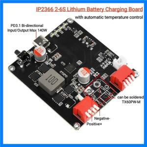 2S 3S 4S 5S 6S BMS 충전기 모듈 140W 양방향 고속 충전기 모듈 IP2366 리튬 배터리 충전 보드 USB-DC