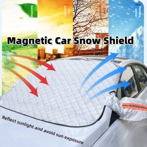 [호환품]자석식 차량용 눈 방지/서리 방지 앞 유리 차양막 두꺼운 커버 범용 코트 1개