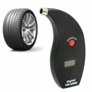 디지털 타이어 공기압 체크기 게이지 측정기 자동차 공기 확인기 (WFJ5ELJ)