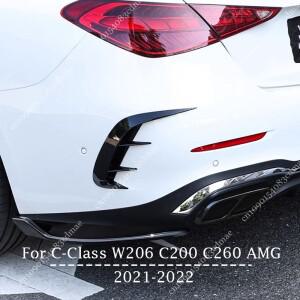 [호환품]후면 범퍼 에어 벤트  커버  카나드 스플리터 스포일러 메르세데스 벤츠 호환 C 클래스 W206 C200