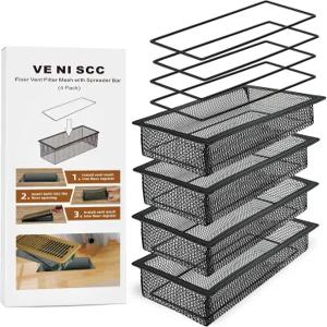 4x10 플로어 레지스터용 통풍 스크린 네트 가정용 에어 필터 메쉬 동전 장난감 애완동물 사료 및 머리카락