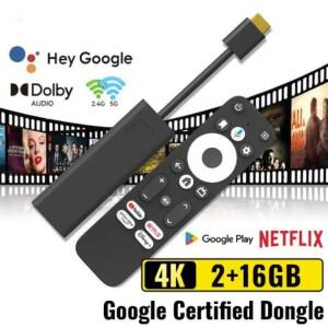 2025 GD1 듀얼 와이파이 TV 스틱 안드로이드 11.0 OS 4K  HD 구글 인증 Amlogic S905Y4 BT5.0 2GB 16GB VS