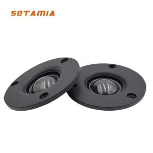 SOTAMIA 2Pcs 3 인치 트위터 오디오 스피커 4 옴 30W 투명 실크 필름 트레블 Hifi 사운드 음악 홈 라우드