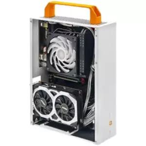 소형 PC 휴대용 화이트아크릴 팬리스 인텔 사무용 가정