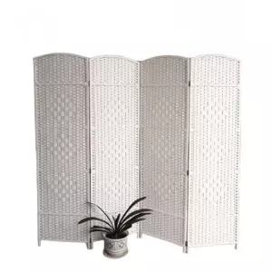 수공 라탄 스크린 원목 접이식 이동형 파티션 맞춤 제작