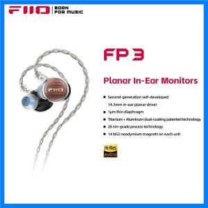 FiiO FP3 HiFi 14.5mm 평면 다이어프램 드라이버 이어폰 목재 페이스플레이트 오디오파일 음악가용 0.78mm