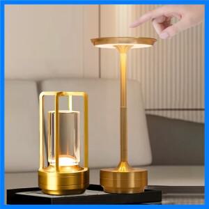 충전식 무선 테이블 램프 LED 터치 센서 데스크탑 야간 조명 독서 램프 레스토랑 호텔 바 침실 장식 조명