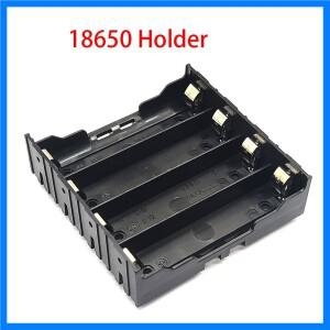 핀이 있는 18650 배터리 홀더 418650 케이스 18650 박스 18650 배터리 4 개 병렬 3.7V-14.8V 극 납땜용 블