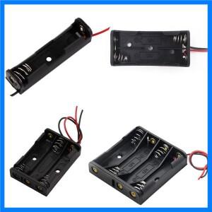 1pcs 1x2x3x4x AAA 배터리 박스 케이스 홀더 (와이어 리드 포함) 배터리 박스 1-4pcs AAA 배터리 용 솔더
