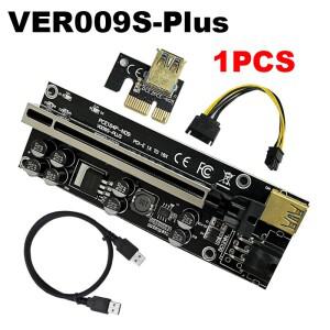 라이저 009S Plus PCI Express X16 GPU 1X ~ 확장기 광부 마이닝 USB 3.0 케이블 비디오 카드