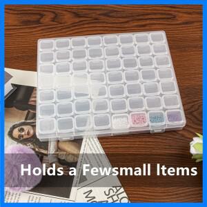 56 그리드 스토리지 박스 1 세트 스토리지 선물 다이아몬드 페인팅 스톤 비즈 다이아몬드 자수 상자 DIY 공