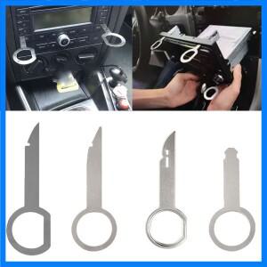 라디오 제거 도구 스테레오 키 릴리스 핀 헤드 유닛 VW Audi Skoda Ford Tesla 자동차 액세서리 용 실용 추