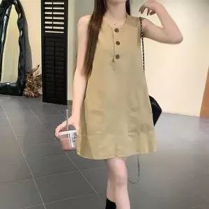 신상 캐주얼 민소매 미니 원피스 여름룩 (WFJ5WFF)