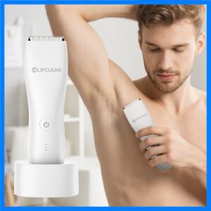 남성용 바디 헤어 트리머 사타구니 및 가슴용 방수 피부에 안전한 칼날 90분 무선 사용 고속 충전 정밀 그