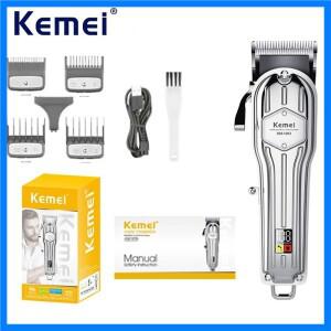 Kemei 전문 이발소 남성용 헤어 클리퍼 무선 전기 헤어 커팅 머신 충전식 헤어 트리머 LED 디스플레이