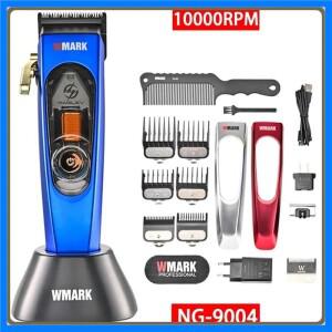 WMARK NG-9004 자기 부상 모터 남성용 전문 헤어 클리퍼 베이스 충전기 DLC 헤어 커팅 머신 헤어 트리머 10