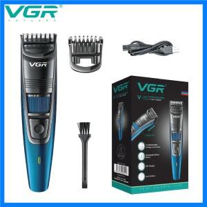 VGR 052 조절식 헤어 수염 트리머 전문 헤어 클리퍼 헤어 커팅 머신 남성용 충전식 이발