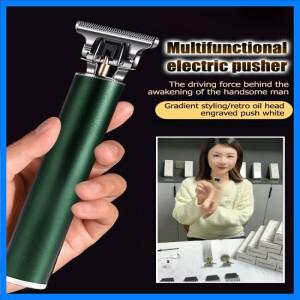 헤어 클리퍼 전문 헤어 커팅 머신 이발사 충전식 헤어 트리머 남성용 금속 이발 머신 클리퍼