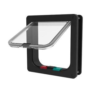 하쿠나 펫 스탠다드 고양이와 작은 도어, 소형, 검은색, 최대 11파운드의 반려동물.