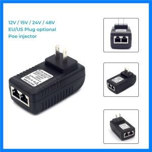 DC 12V 15V 18V 24V 48V 0.5A 1A POE 인젝터 전원 공급 장치 어댑터 12 24V 볼트 AC 110V-240V 변압기 24W