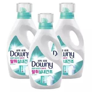 다우니 실내건조 프리미엄 세탁세제 액체형 1L 3개 본품