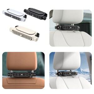 휴대용 카시트 냉각 선풍기 인테리어 등받이 장치 자동차 액세서리 공급 USB 전기 에어컨 전원