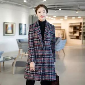 엄마옷 테일러드 체크 자켓 1GHJ24828 중년여성 마담 60 70대  빅사이즈 할머니