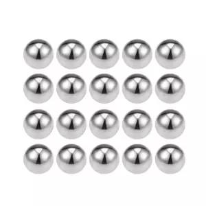 uxcell 7 /16인치 베어링 볼 304 스테인리스 스틸 G100 정밀 20개