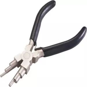 판다홀 1피스 카본 스틸 와이어 루프 형성 플라이어 6단계 랩핑 3mm~10mm 및 점프 링용