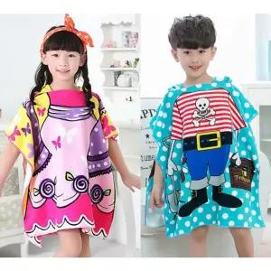 아동용 후드 타올수영타월 키즈 어린이 물놀이 수건 장타월 장수건