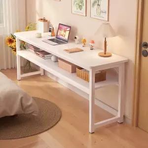 작업대 화이트 높이75 세로4 창가 가로160 긴책상 장테이블 테이블 1 폭좁은