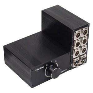 [미국배송] SIUNIMAS PRO 3PIN XLR 3채널 셀렉터 스위칭 박스 교체 가능한 1-IN 3-OUT/3-IN 1-OUT HIFI 스테레오 오디오 밸런스 컨버터 품질 순수 구리 커넥터(MS-XLR-0103)
