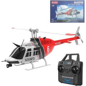 RC 헬리콥터, Aileron 군용 헬리콥터 없이 원버튼 이착륙 기능이 있는 C138 2 4G 6CH 싱글 로터, 초보자용 RTF 버전
