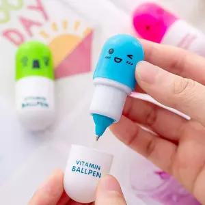 캡슐 깜찍표정 볼펜 40p세트 홍보 판촉 물 디자인 아이디어 팬시 알약