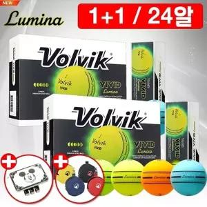 [볼빅] 골프공 2025 비비드 루미나 야광 형광볼(2더즌 24알)정품