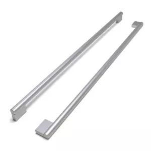 인테리어 세상 반달봉 2구 가구손잡이 실버 P470 2개