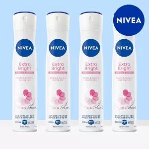 데오드란트 스프레이 엑스트라 브라이트 200ml 4개