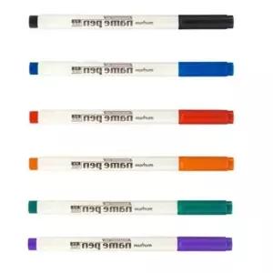 네임펜 6색 다용도 필기펜 학생용 이름표 펜 볼펜 (WFJ6W56)