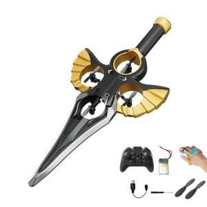 가볍고 제스처 제어가 가능한 360 플립 드론, 낙하 방지 프레임 및 6축 자이로, 3단 조정 기능 둘 다 을 갖춘 플라잉 소드 RC 비행기