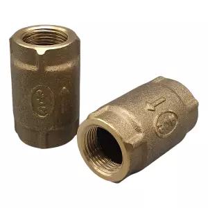 국산 황동 10K 입상식 체크밸브 25A 나사식 수직형 역류방지 배관 자재 부속 설비