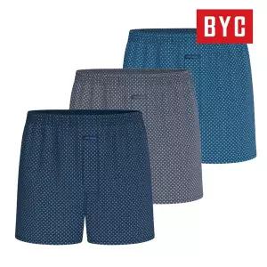 [BYC] 남성 트렁크팬티 80수 순면 고급 사각박서 3매입 세트 MCG1494
